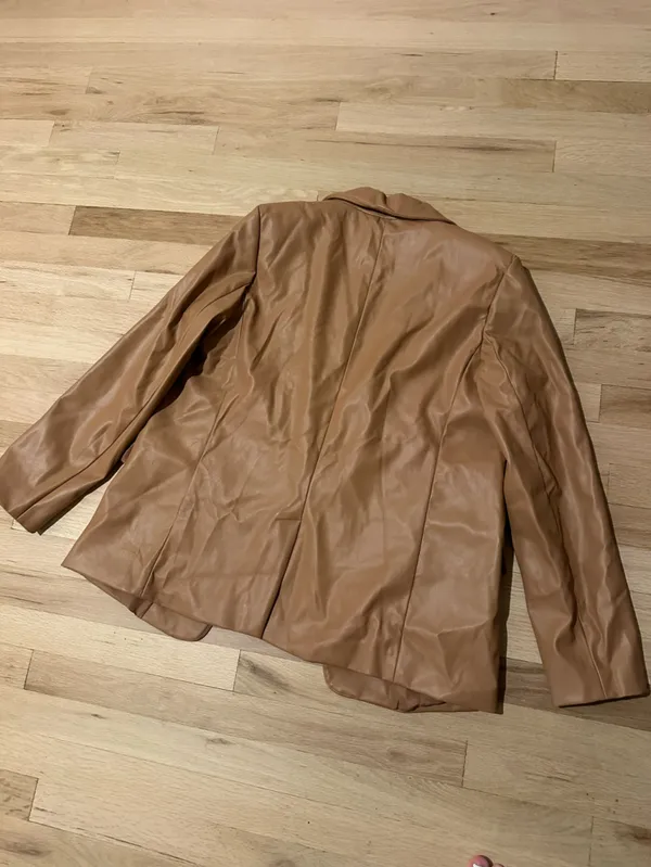a new day Faux Leather Blazer in Tan - Image 2