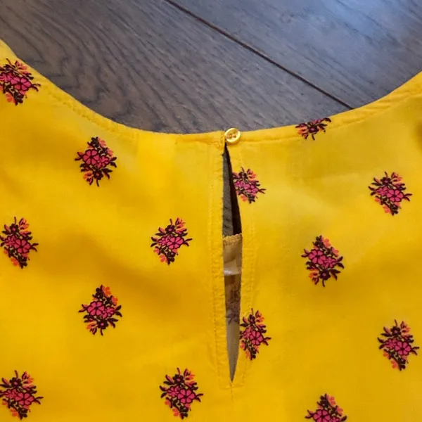Women’s Old Navy Yellow Patterned Long Sleeve Shift Dress - Size XL C15-006 - Image 10