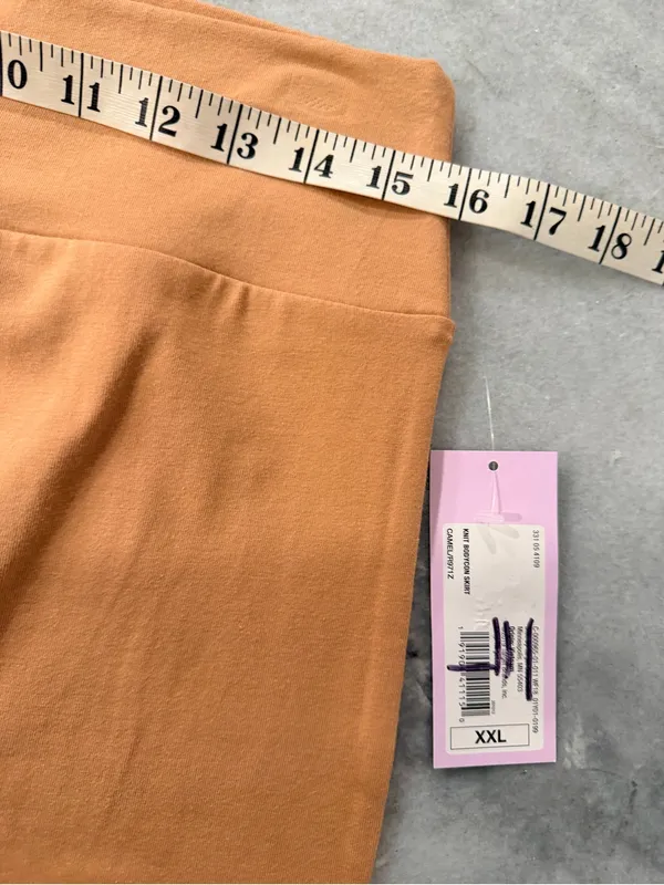 NWT Wild Fable Size XXL Knit Bodycon Mini Skirt Camel Tan High Waist Stretch - Image 3