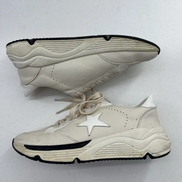 White‎ Raven Size 7.5 Sneakers Fashion Style Tennis Shoes Star Women's Lace Up - Image 3