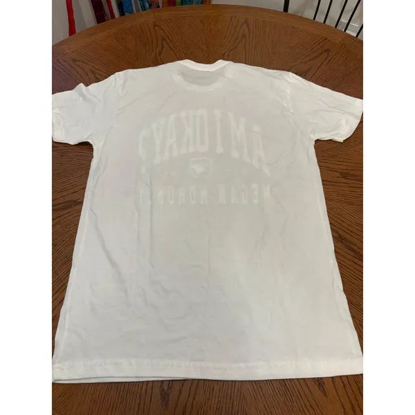 Megan Moroney Am I Okay Graphic Tee Women Size M White Blue Music Tour Shirt - Image 5