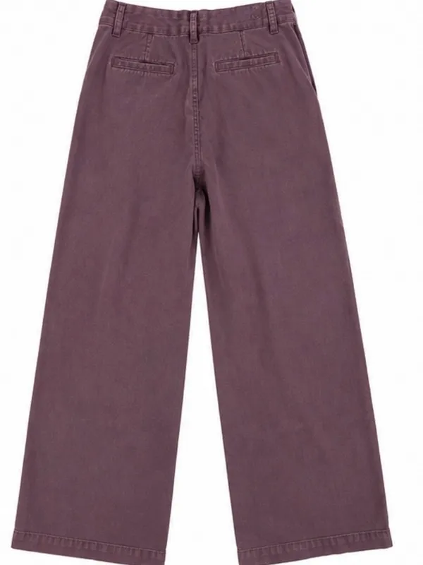 YFB Young Fabulous & Broke Dusty Plum Wide Leg Pants Size S - Image 2