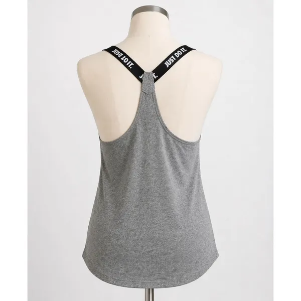 Nike Racerback Tank Gray Athleisure Gym Y2K Sporty Minimalist‎ L - Image 2