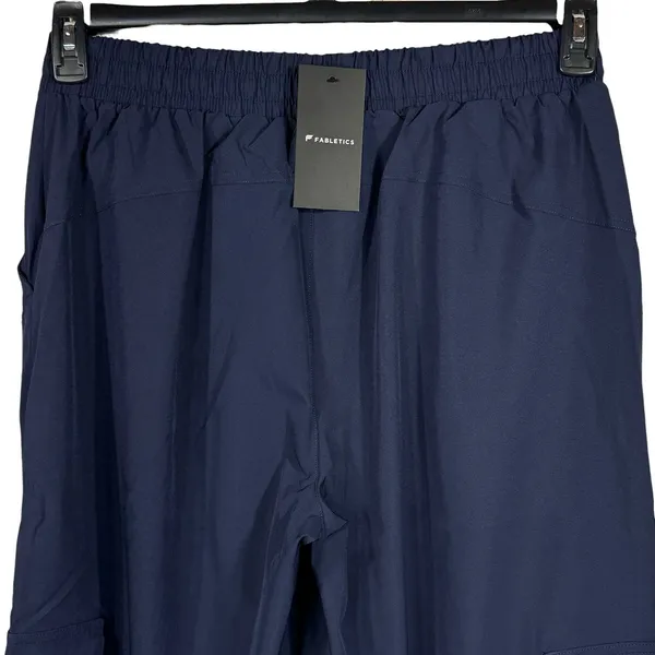 Fabletics Large Downtown Wide Leg Cargo Pants Pockets Pull-On Stretch Hi-Rise - Image 6