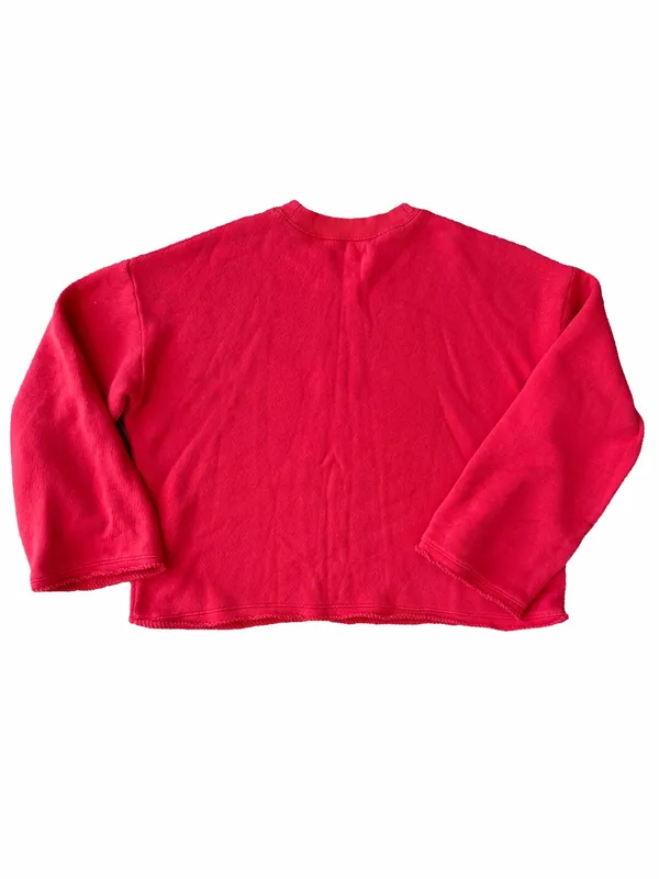 Hawaii Miles by Madewell bell sleeve crop sweatshirt cotton crewneck pullover - Image 3