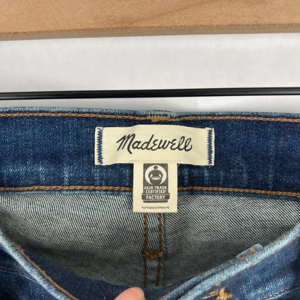Madewell Skinny Jeans Womens 29 Blue Denim Cotton Mid Rise Medium‎ Wash - Image 4