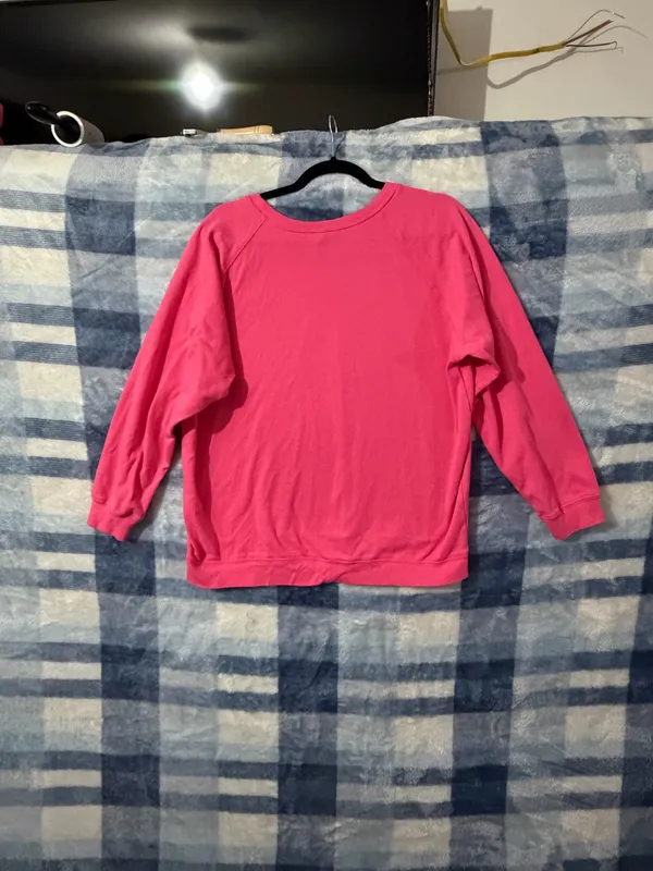 Color Alien Women's Pink Crewneck Sweatshirt and Jogger Lounge Set - Image 9