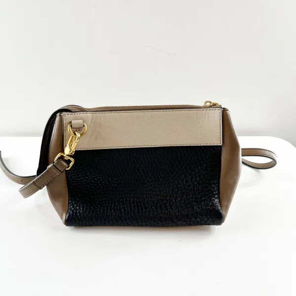 Marc by Marc Jacobs Shelter Island Colorblock Pebble Leather Crossbody Bag Tan - Image 6