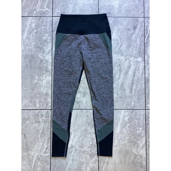 Beyond Yoga Womens Colorblock High Waisted Leggings Black Grey Green Size M - Image 3