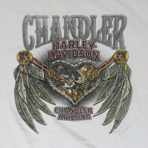 Y2K 2016 Harley Davidson Gold Stud Logo Shirt Gray Size L - Image 7