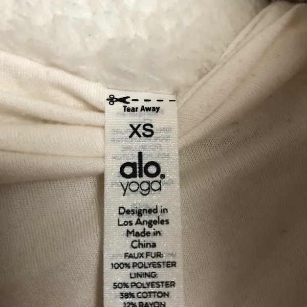 Alo Foxy Sherpa Jacket Ivory XS - Image 7