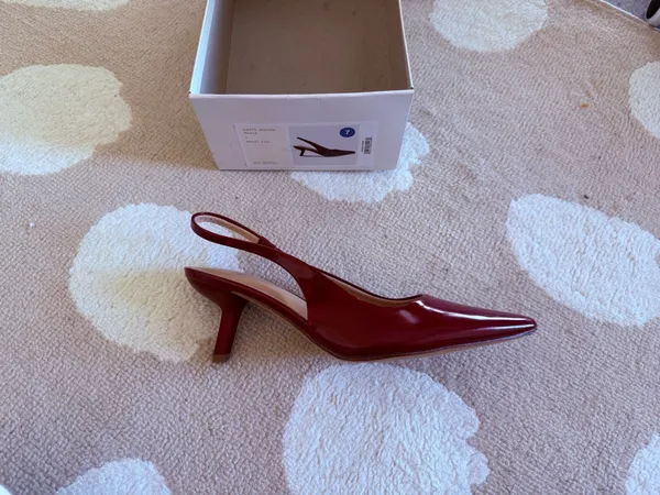 a new day target slingback kitten heels burgundy - Image 5