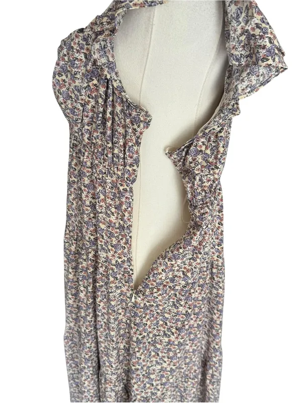 English Factory - NWT Floral Ruffle Sleeve Maxi Dress Cottagecore Sz S - Image 7