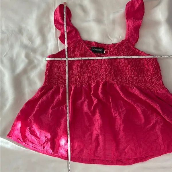 Clarisbelle Peplum Sleeveless Top Pink Women Size XXL NWOT - Image 4