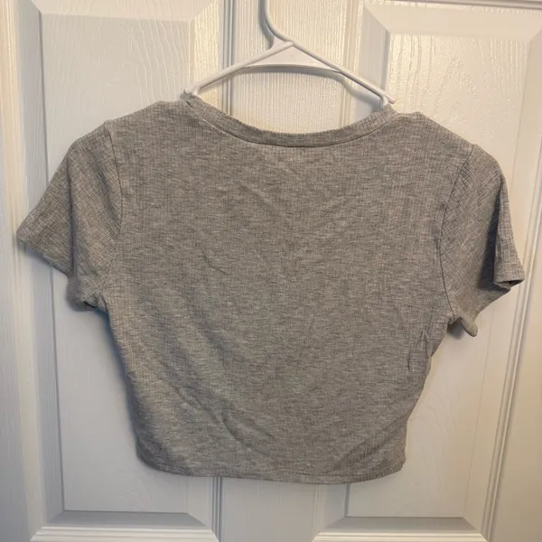 Garage Gray Ribbed Baby Tee - Image 2