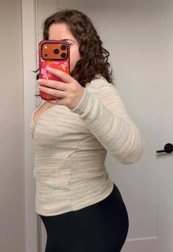 Madewell Knit Wrap Top - Image 2