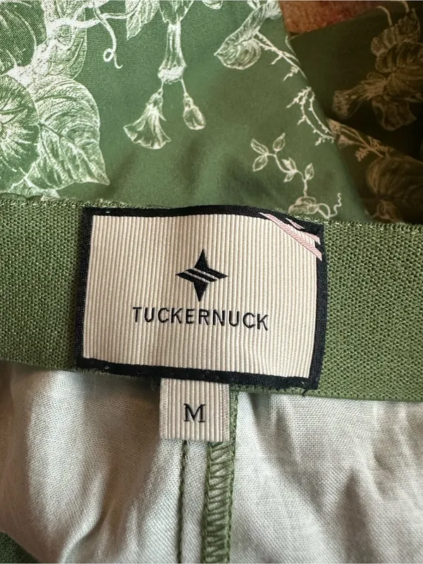 Tuckernuck Provence Toile Ashford Pants green floral size medium cotton blend - Image 3