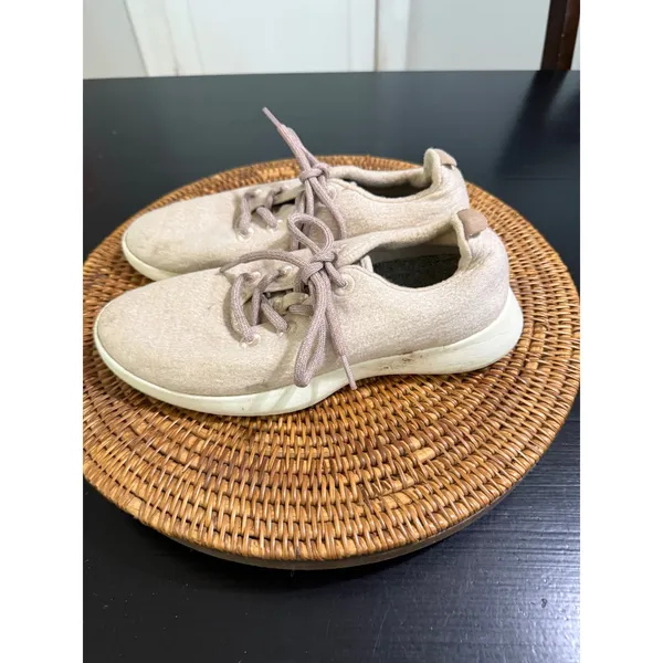 Allbirds Wool Runners Cream Beige Sustainable Sneakers Womens Size 9 WRW9 - Image 2