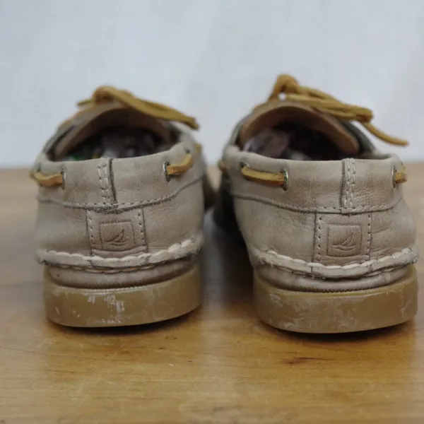 Ladies' Sperry Top Sider Brown Leather Boat Shoes Size 7.5M - Image 4