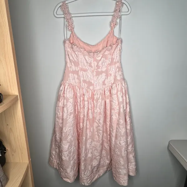 For Love & Lemons Florence Drop Waist Midi Dress Size L - Image 6