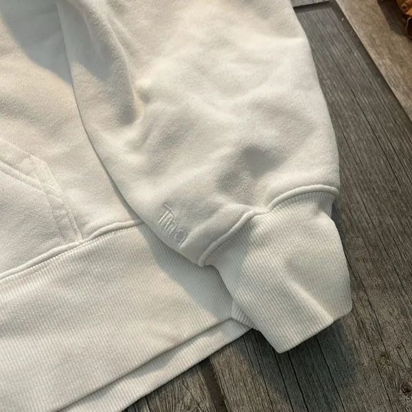 TNA White Sweater with Hood and Relaxed Fit - Image 2