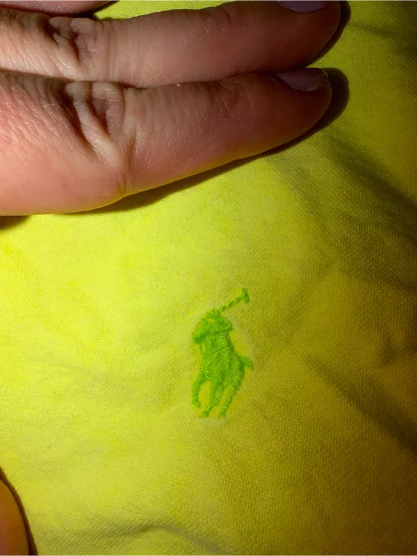 Vintage Ralph Lauren Sport Women's 4 Neon Lime Yellow Button Down Shirt - Image 4