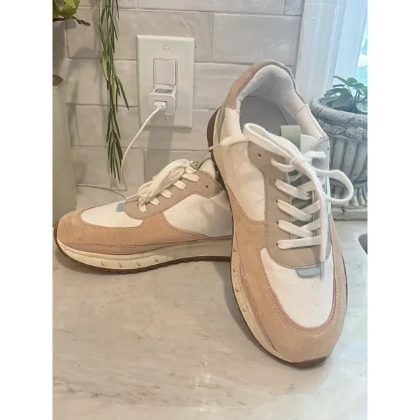Madewell MWL Kickoff Trainer Neutral Sneakers in Pastel Colorblock Womens‎ 9 - Image 2