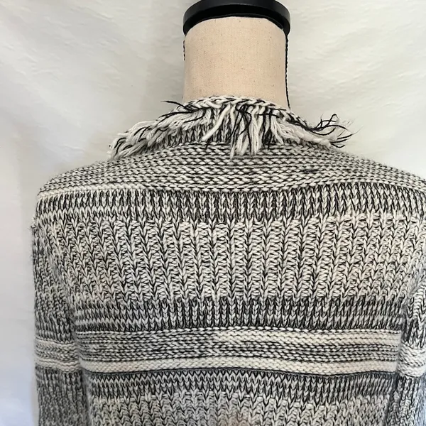Y2K Dolce Cabo Boho Fringe Cardigan Womens Sz L Festival Hippie Olsen Twin Indie - Image 7