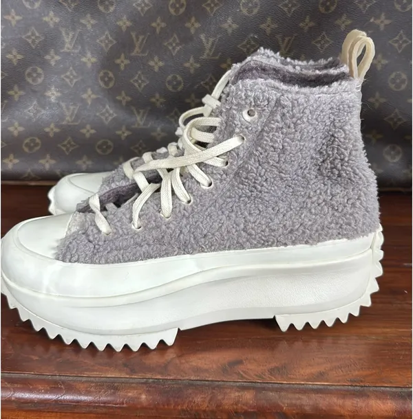 Converse Run Star Hike High Sherpa Platform Sneakers - Image 4