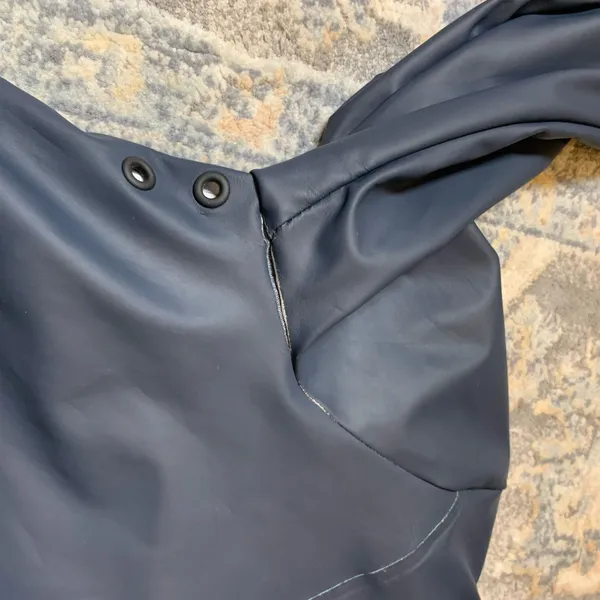Hunter Original Women's Hooded Waterproof Rain Coat Navy XS (Flawed) - Image 11
