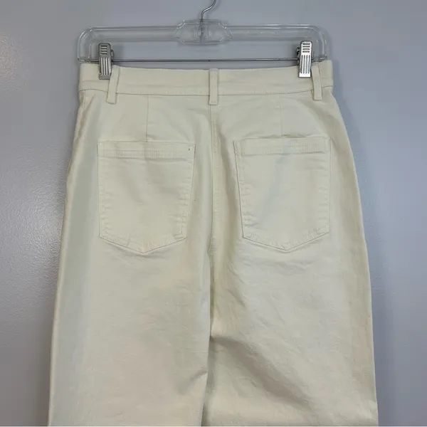 NWT Oak + Fort Ivory/Cream High Rise Straight Leg Denim Classic Jeans Size 6 - Image 6