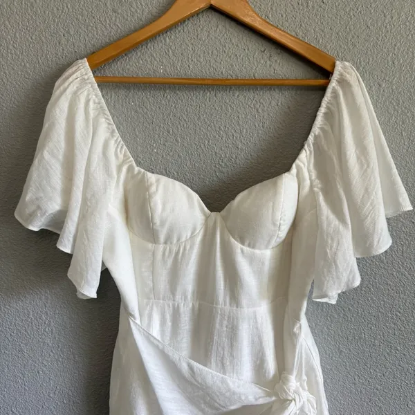 Selfie Leslie Aphrodite Molded Bust‎ Angel Sleeve Wrap Dress Size XXL NWT - Image 4