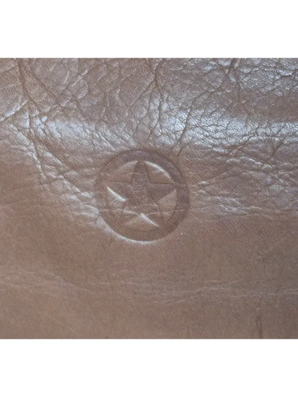Brown Genuine Leather Crossbody Organizer Purse Bag TEXAS Star Adjustable Strap - Image 2