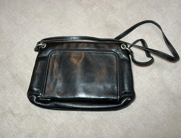 Fossil Crossbody Bag Womens Leather Organizer Purse Adjustable Strap Multiple Po - Image 6