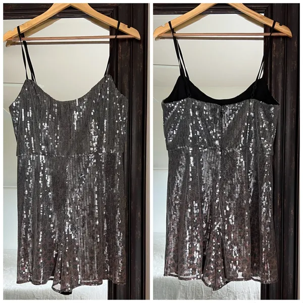 Anthropologie Hutch Sequin Romper Size Medium New Years - Image 2
