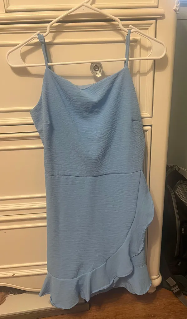 Cute mini dress blue Size L - Image 2