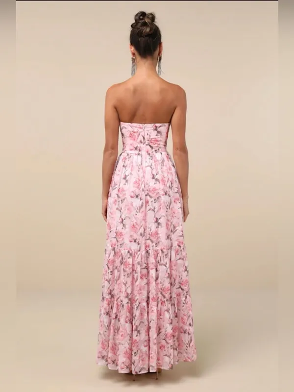 NWOT Lulus special moment pink flora dress - Image 2