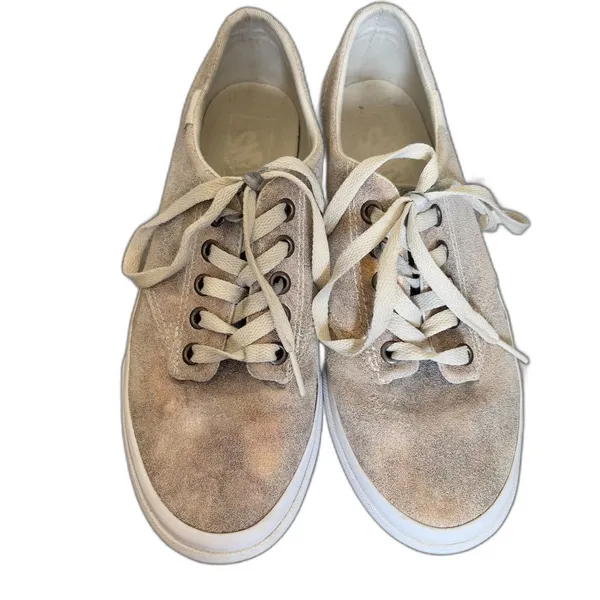 Vans Authentic Lo Pro Rose Gold Glitter Metallic Sneakers‎ Low Top Womens Size 7 - Image 2