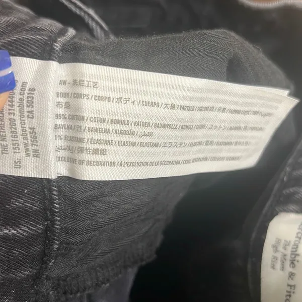 ✨Abercrombie & Fitch High Rise Mom Black Sz 26/2 Jeans✨ - Image 11