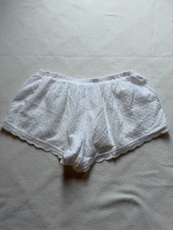 White Fox Boutique White Eyelet Shorts - Image 3