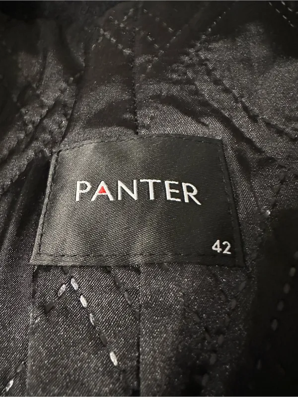 Panter Classic Black Women's Button-Front Single-Breasted Overcoat - Size 42 (M) - Image 11