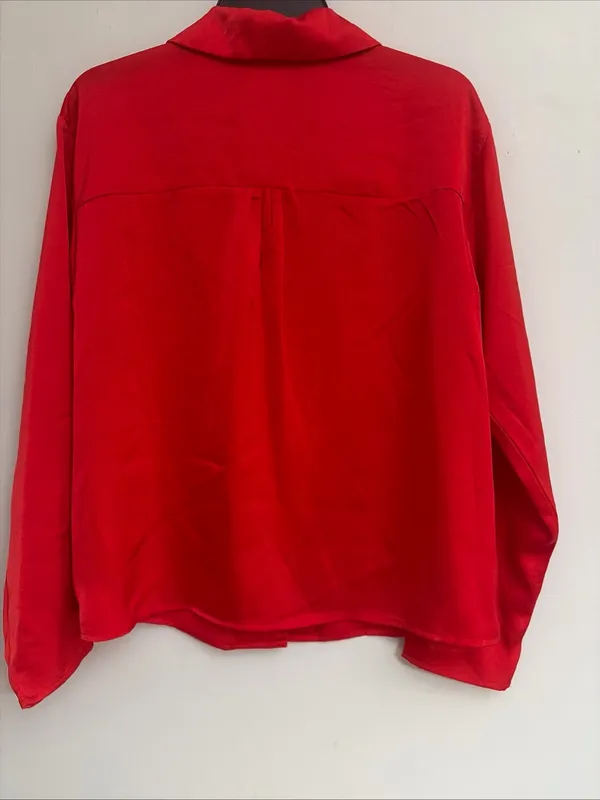 No Boundaries New!Red Satin Heart Pocket Pajama Set size M - Image 7