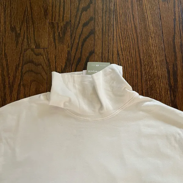 H&M White Turtleneck Top - Image 2