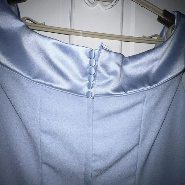 ALFRED ANGELO LIGHT BLUE‎ FORMAL MAXI DRESS STYLE 6301 SLEEVELESS SIZE 11/12 New - Image 9