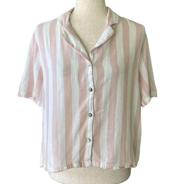 Sincerely Jules Pink & White 2 pc Pajama Set - Image 4