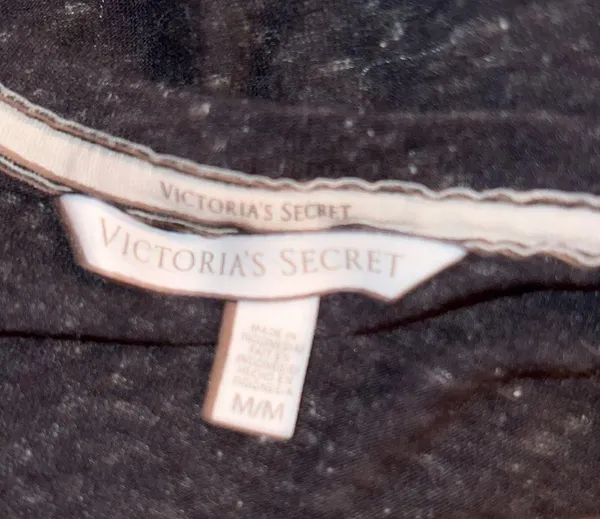 Victoria’s Secret cool charcoal gray top with cute sayings on front! - Image 5