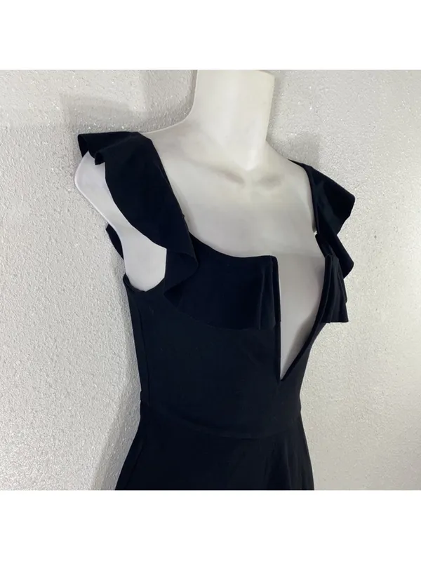 Majorelle Poise Black Off Shoulder Flare Mini Dress Small xs - Image 3