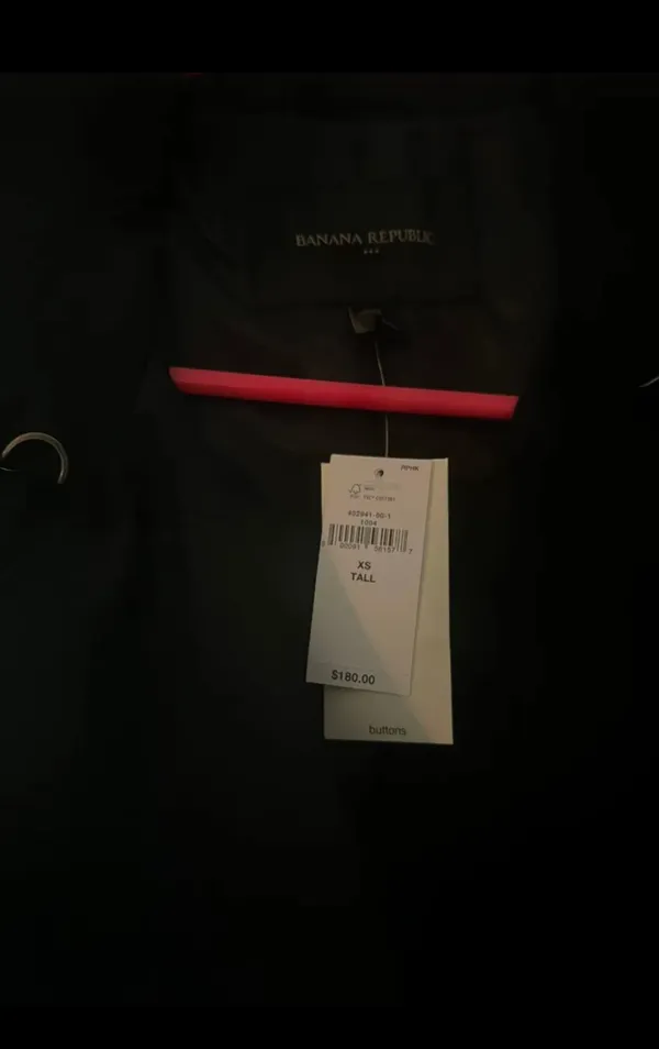 Banana Republic Black Trench Coat - Image 3