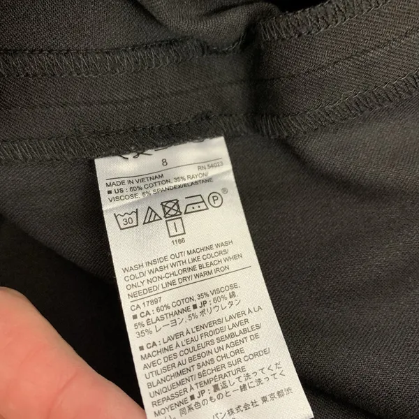 Banana Republic Factory Skirt 8 Black Pencil Career Office Workwear - Image 5