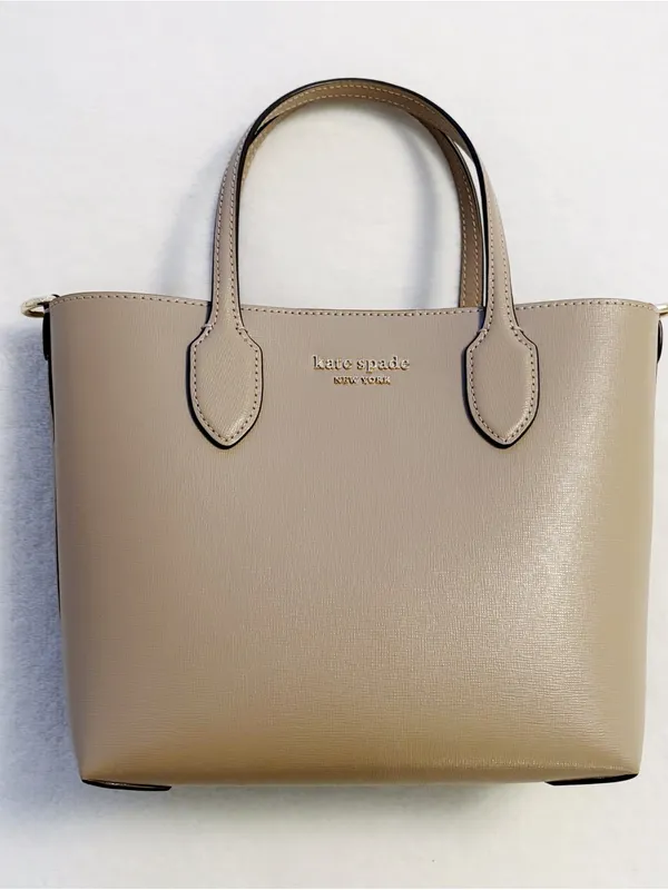 Kate Spade Bleecker Saffiano Nude Leather Medium Tote #Neutral Taupe - Image 6